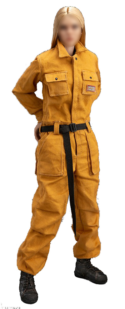 Женский комплект с комбинезоном (желтый) 1/6 Work-Wear Set (Turmeric) (VCL-1004B) - VERYCOOL