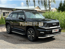 Пороги алюминиевые "Slim Line Silver" 1820 мм ТСС для Haval H7 2024-