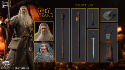 Гэндальф Серый ("Властелин Колец", Lord of the Rings) - Коллекционная фигурка 1/12 SCALE Grey Wizard (DYM202401B) - Hell Cat