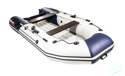 Лодка ПВХ Мастер Лодок Таймень NX3600НДНД Pro Св.Серый / Синий