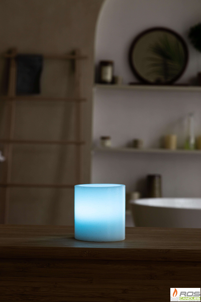 Гладкий парафиновый плафон для LED свечей - 9,2*10см