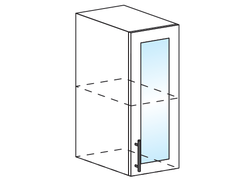 ШВС 300 Шкаф настенный 1-дверный со стеклом