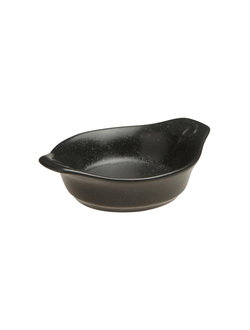 Мини-соусник с ручками 7х7 см фарфор цвет чёрный