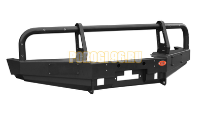 Передний силовой бампер серии Трофи на Mitsubishi Pajero II 1991-1999 (02.130.01)