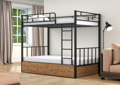 Двухъярусная кровать Валенсия 120 Черный