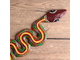 Модель № W155: панно &quot;Змея&quot; из дерева албезии (цвета - в ассортименте)