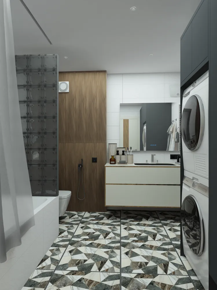 Ул. Фадеева. 3-х комнатная квартира 80 м.кв. Санузел