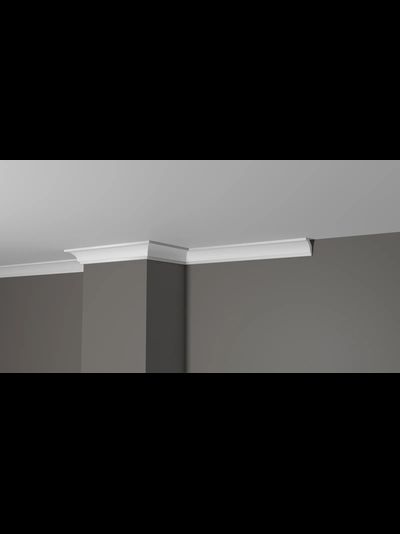 Потолочный плинтус с гладким профилем из дюрополимера Decor Dizayn (Декор Дизайн)- DD37 (29*20*2000)
