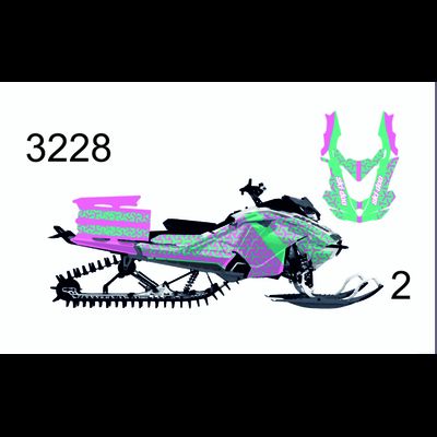 Наклейки на снегоход GEN4 G4 SKI DOO summit 2017 - 2021 #3228