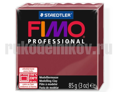 Пластика (запекаемая) Fimo Professional, цвет-бордо(8004-23), вес-85 гр