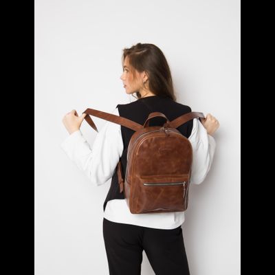 Женский кожаный рюкзак Albiate cognac (арт. 3103-03)