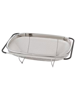 Дуршлаг-сито на раковину 340х235 мм, нержавеющая сталь