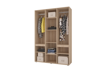 Шкаф 3-дверный Анталия 1,35м, графит