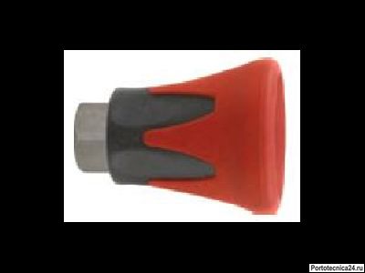 Пластиковая защита форсунки (красная), 400bar, 1/4внут, оцинк.сталь