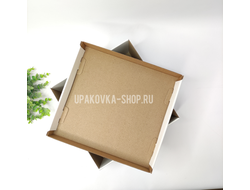 Коробка с отдельной крышкой 250*250*100 мм БЕЛЫЙ
