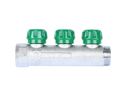 Коллектор регулирующий STOUT 1", 3 отвода 3/4" ЕК (Арт. SMB-6850-013403)