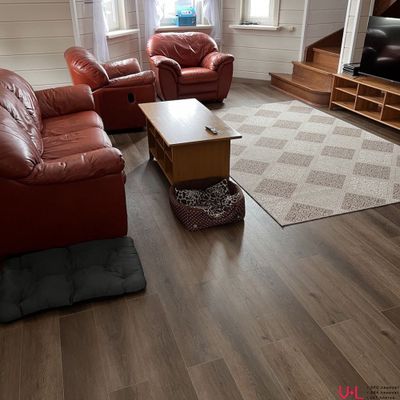 SPC ламинат FirstFloor Сканди Дуб Кофе 1F021 43 класс толщина 4.0 мм с фаской замковый 2.665 м2