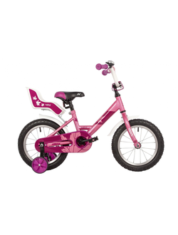 Велосипед NOVATRACK MAPLE 14 2022 с сиденьем для куклы
