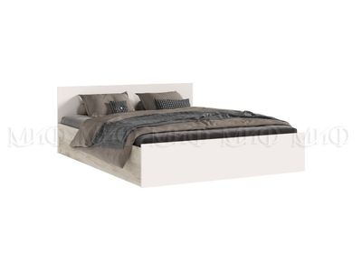 Бася Кровать 1,6м Кашемир, дуб крафт серый