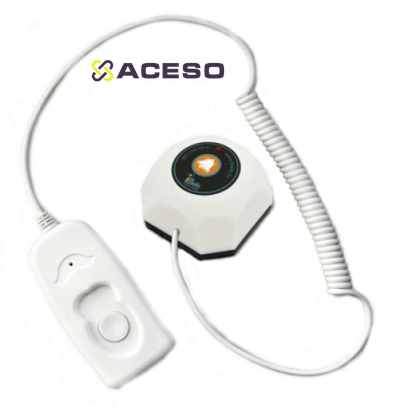 Кнопка вызова персонала для санузла со шнуром iBells-301M, APE560 беспроводная