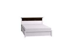 Спальня НОРВУД - НОРВУД 33 Кровать (1400) Белый-Орех шоколадный