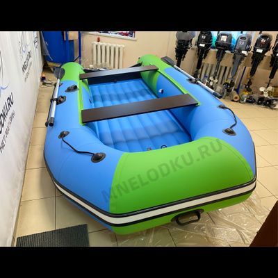 Моторная лодка Таймень NX 3600 НДНД PRO MAX синий/зеленый