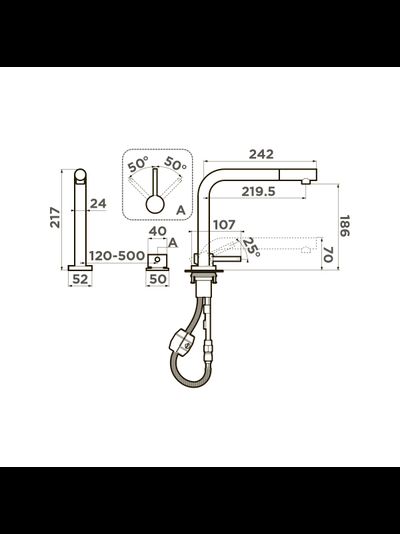 Смеситель OMOIKIRI NARA-S BN