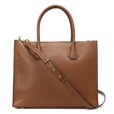 сумка майкл корс мерсер лардж тоте коричневая