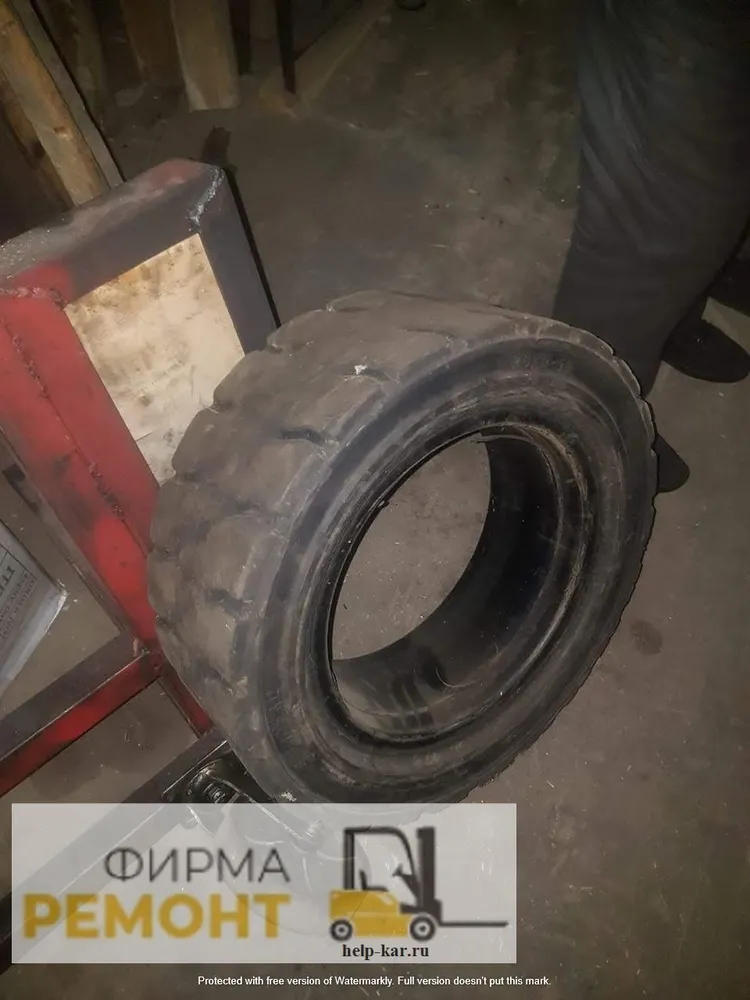 Установка колес погрузчика