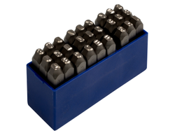 Набор ударных клейм 5 мм, буквы-латиница, 27 предметов, хвостовик HRC 40 KING TONY 11527SQ05