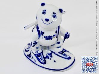Фигурки-талисманы Гжель Sochi 2014 (цена зависит от типа статуэтки)