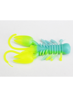 Приманка силиконовая Boroda Baits Grawler 80 201-Blue/Lemon