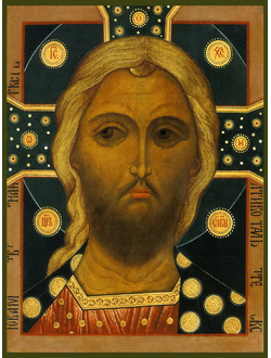 Царь Славы.Образ Господа Вседержителя (Спасителя). Рукописная икона.