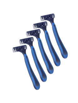 PROWAY Станки для бритья с тройным лезвием, плавающая головка, силикон, пластик, 5шт, 50 наборов