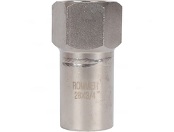 Вставка ROMMER переходная НПр-ВР, 28х3/4, из нержавеющей стали прессовой