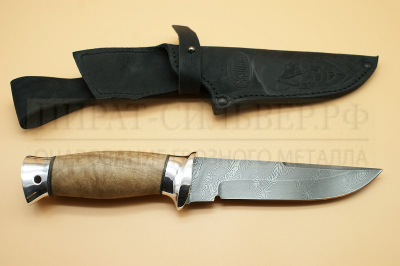 Нож "Н8"  черный дамаск  ЗЗОСС  Златоуст