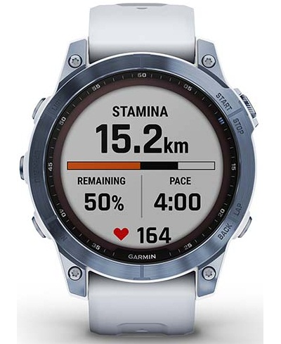 Умные часы Garmin Fenix 7 Sapphire Solar 47 мм Wi-Fi, титановый синий минерал