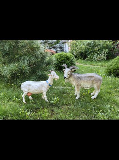 КОЗОЧКА садовая фигура 42*46см  1,7кг  полистоун - не боится влаги и перепадов температур  Россия 2348/012697