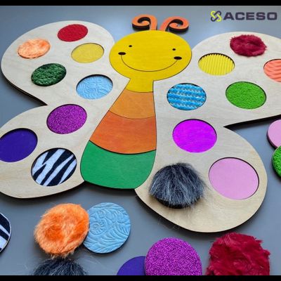 Тактильные дощечки “Бабочка” 16 пар