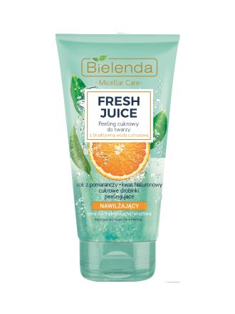Увлажняющий скраб с биоактивной цитрусовой водой апельсин  Bielenda Fresh Juice