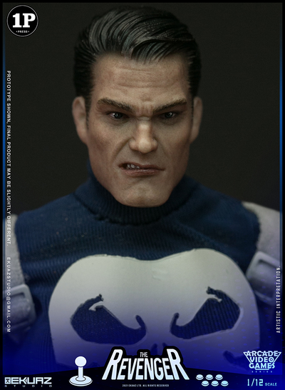 Каратель (The Punisher Arcade 1993) - КОЛЛЕКЦИОННАЯ ФИГУРКА 1/12 THE REVENGER ARCADE VIDEO GAMES SERIES (EKS06) - EKUAZ STUDIO