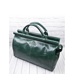 Кожаный саквояж Veano Premium green (арт. 4004-11)