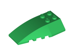 Wedge 6 x 4 Triple Curved, Green (43712 / 4522124 / 4655332)