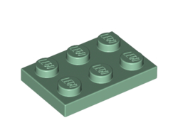 Plate 2 x 3, Sand Green (3021 / 4153278 / 4504798 / 4642415 / 6184348)