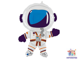 Шар фольга Космос Космонавт 91 см ( шар  + гелий + лента )