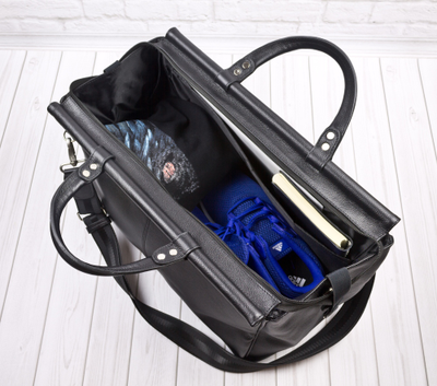 Кожаный саквояж Altamura black (арт. 4025-01)