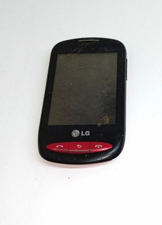 Неисправный телефон LG-T310i (нет АКБ, нет задней крышки, не включается)