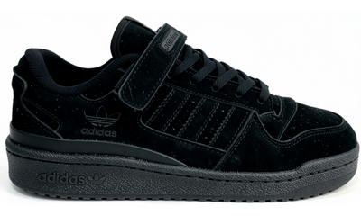 Кроссовки Adidas Forum Low Suede Black зимние