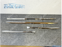 Молдинги Lexus LX 2016+ узкие хром