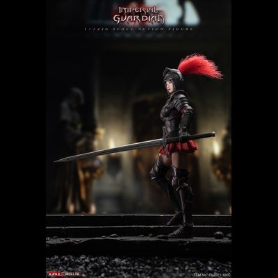 Имперская стражница в черной броне - Коллекционная ФИГУРКА 1/12 Black Imperial Guardian (PL2021-180C) - TBLeague